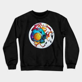 Directing Dreams Circle Skull 1 Crewneck Sweatshirt